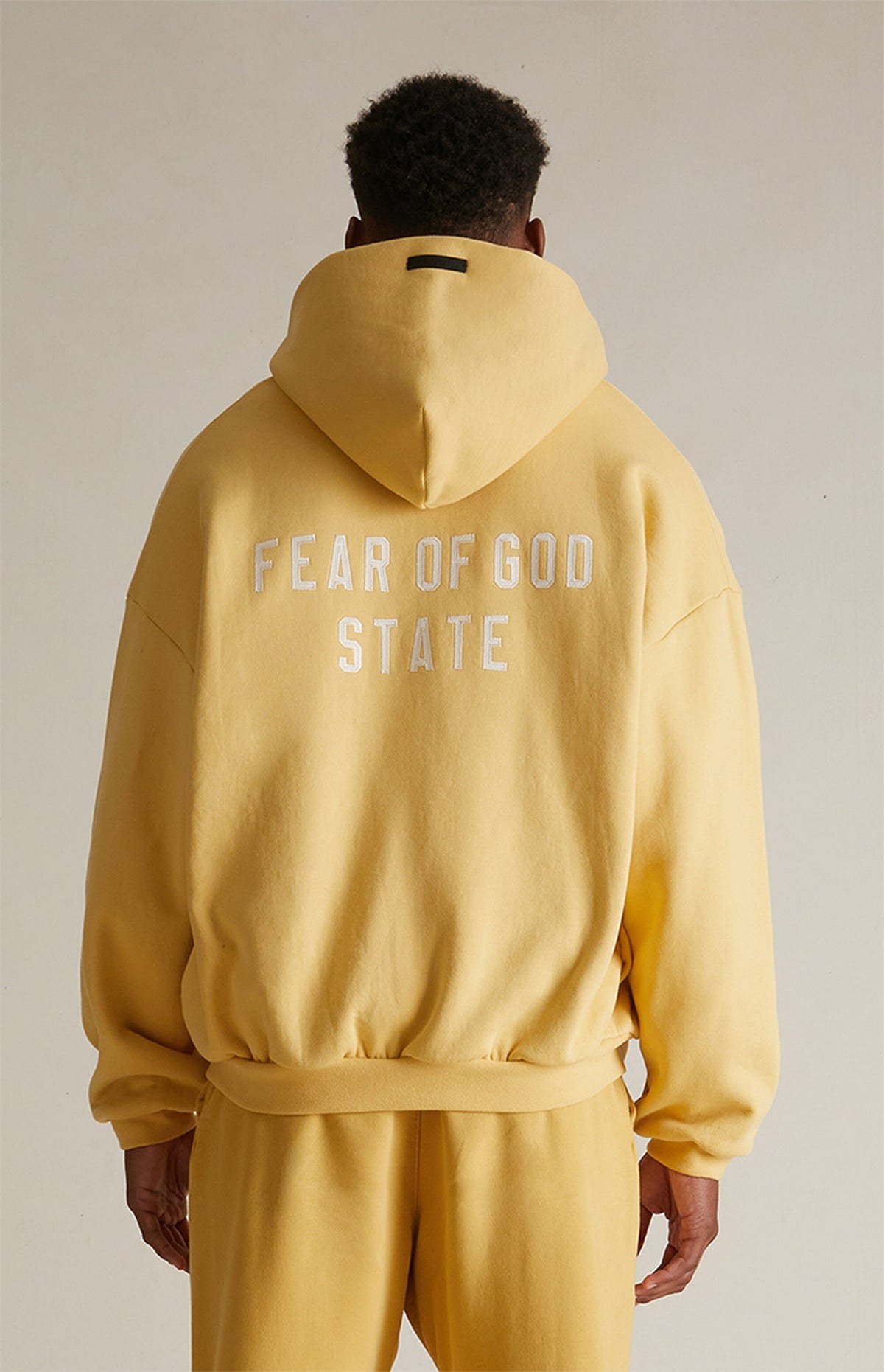 Essentials Heavy Full Zip Up Hoodie “Amber” – תמונה 5