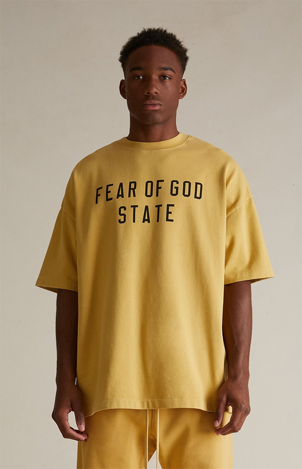 Essentials Heavy T Shirt “Amber” (FW24) – תמונה 2