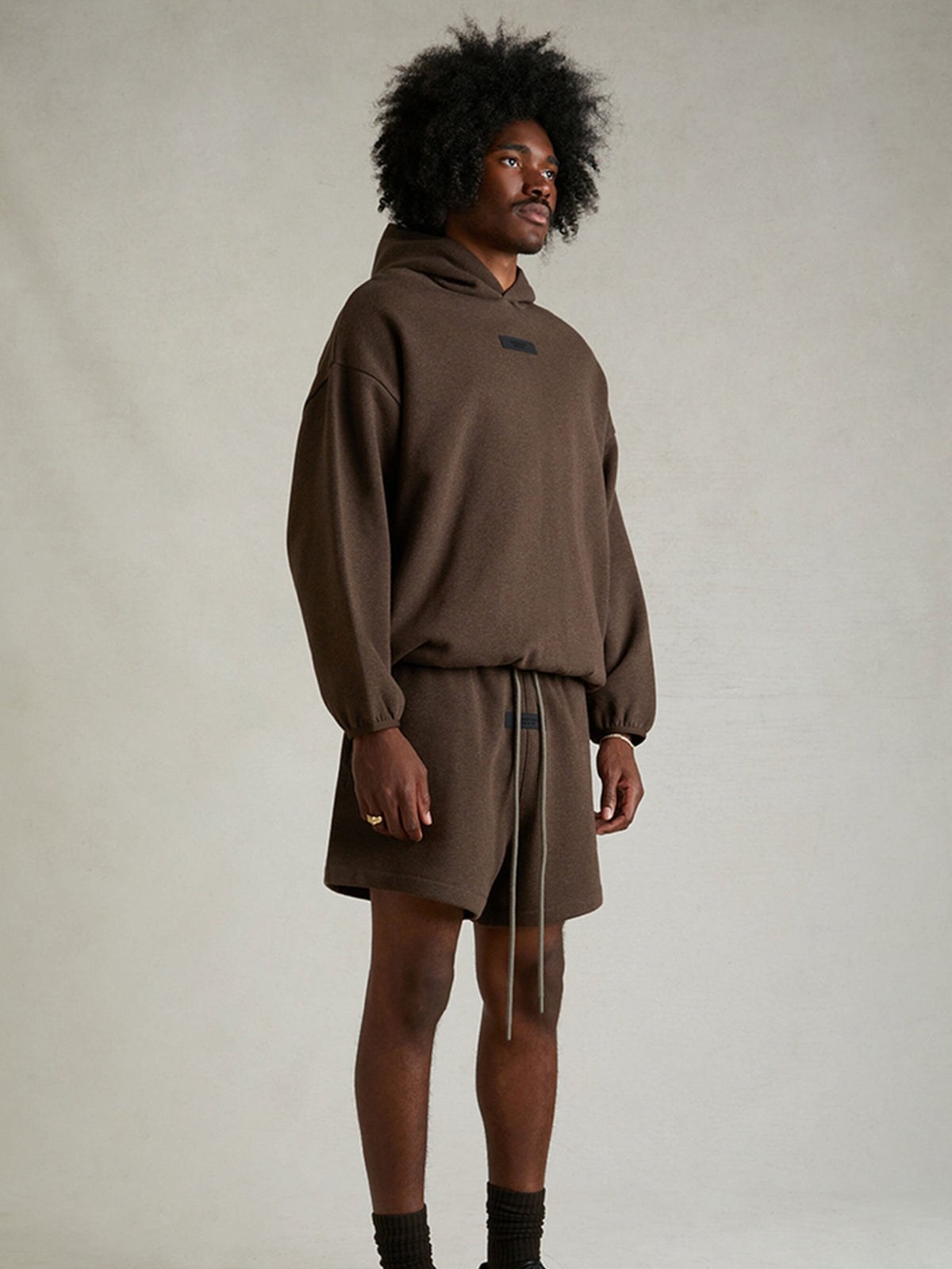 Essentials Hoodie “Heather Wood” (SS24) – תמונה 6