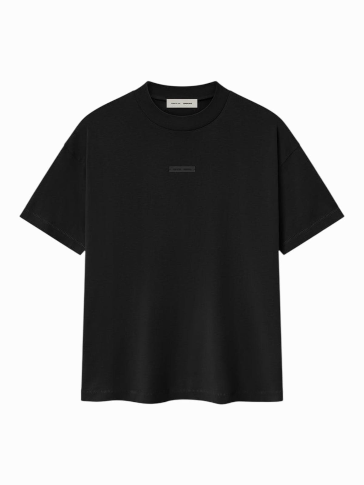 Essentials T Shirt “Jet Black” (FW25) – תמונה 2