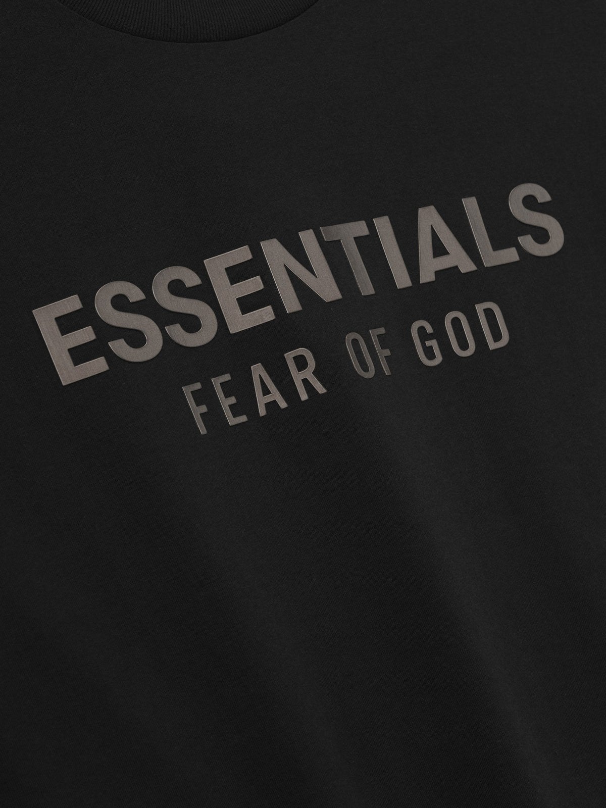 Essentials T Shirt “Jet Black” (FW25) – תמונה 3
