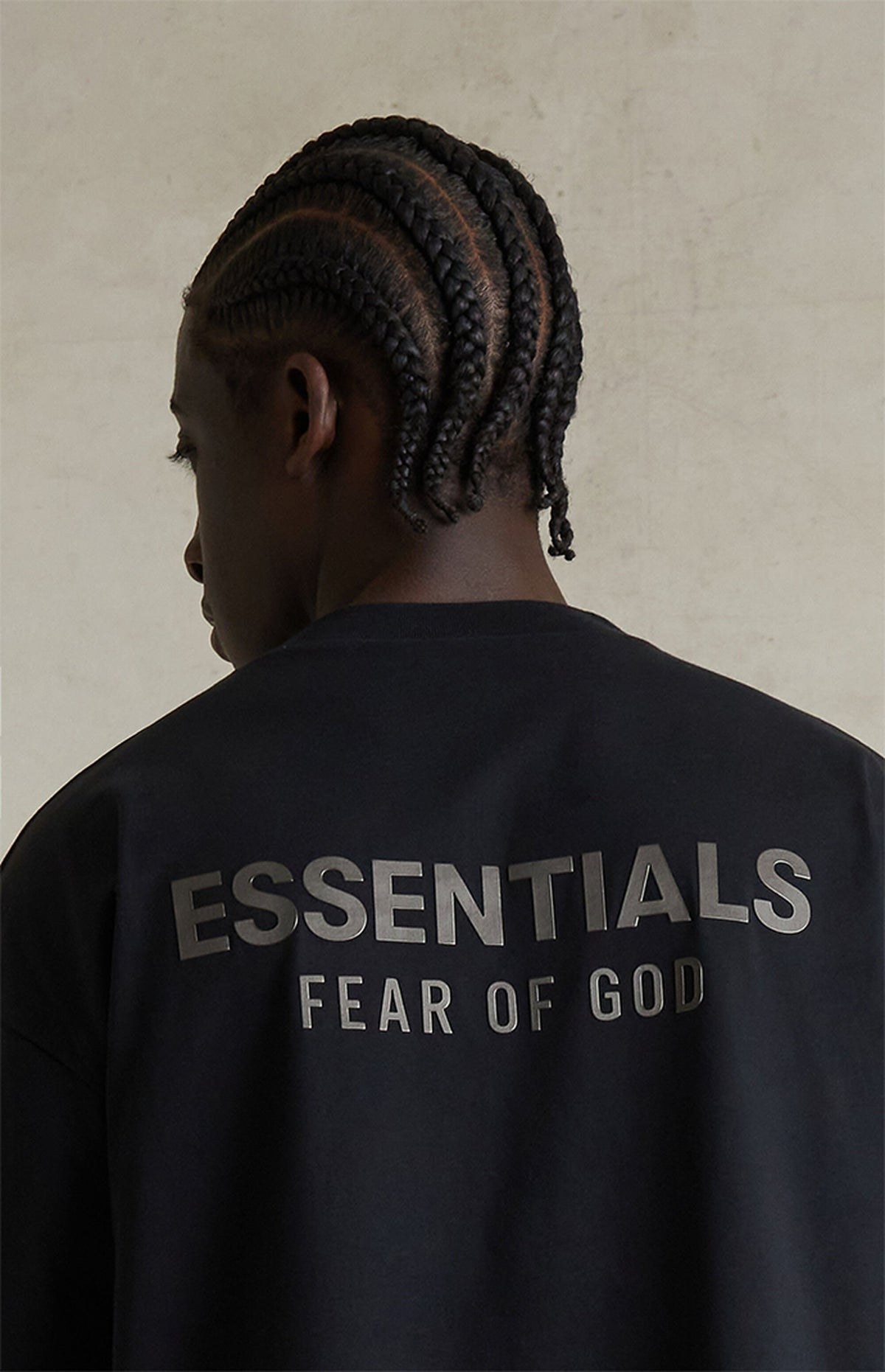Essentials T Shirt “Jet Black” (FW25) – תמונה 7