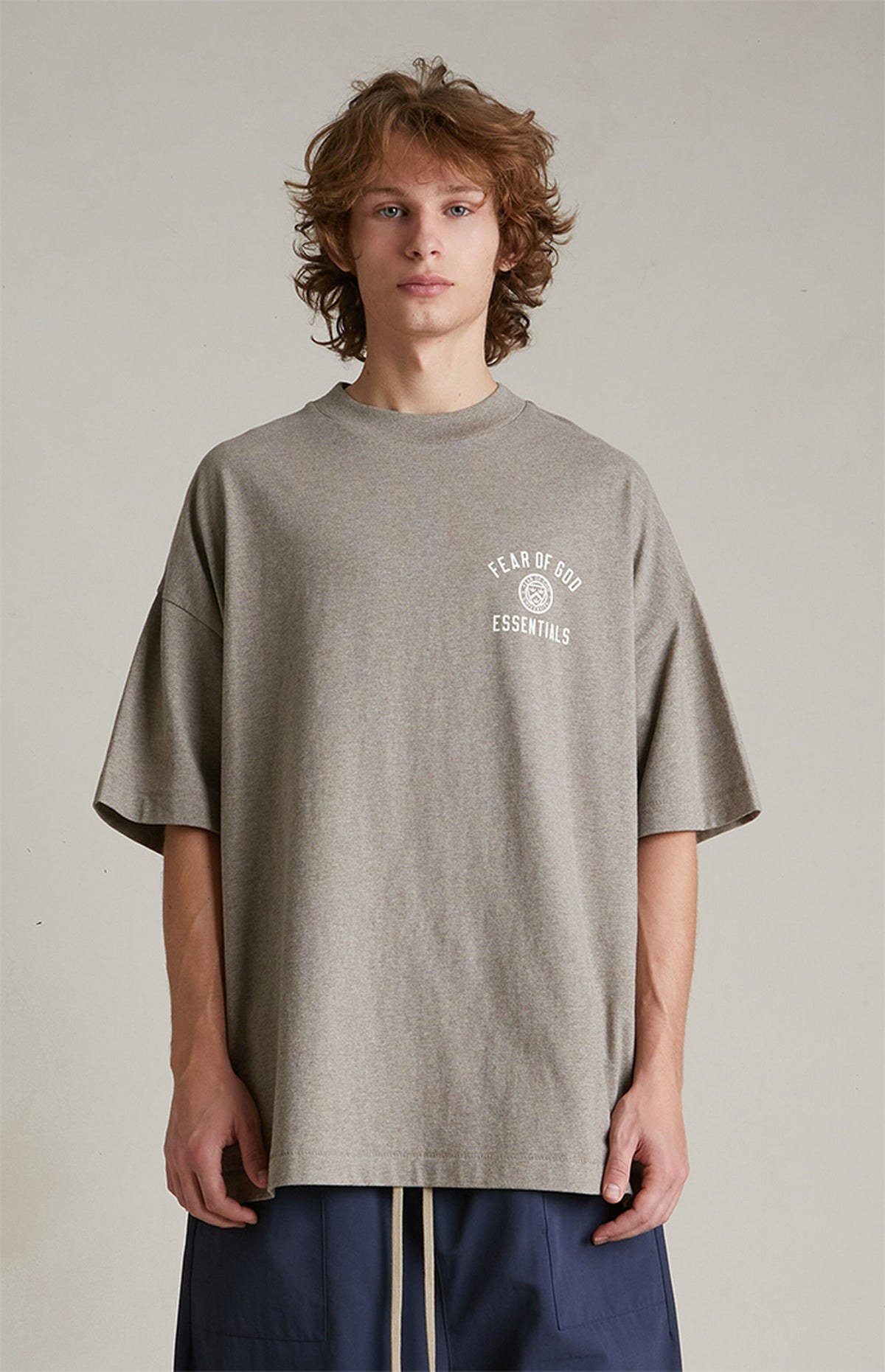 Essentials T Shirt “Heather Grey” (FW24) – תמונה 2