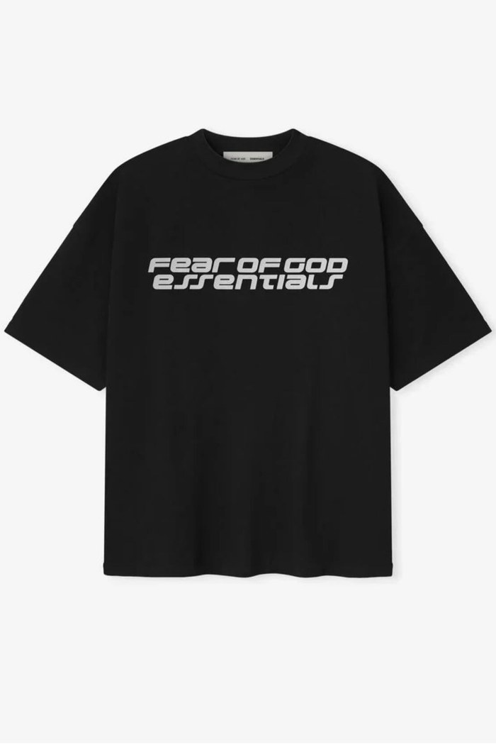 FEAR OF GOD ESSENTIALS T-Shirt – Black (Bold Logo)